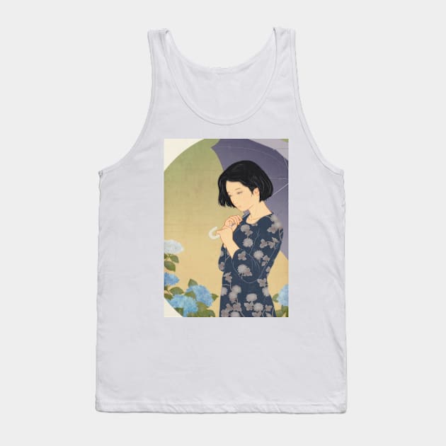 Hydrangea Tank Top by saitmy